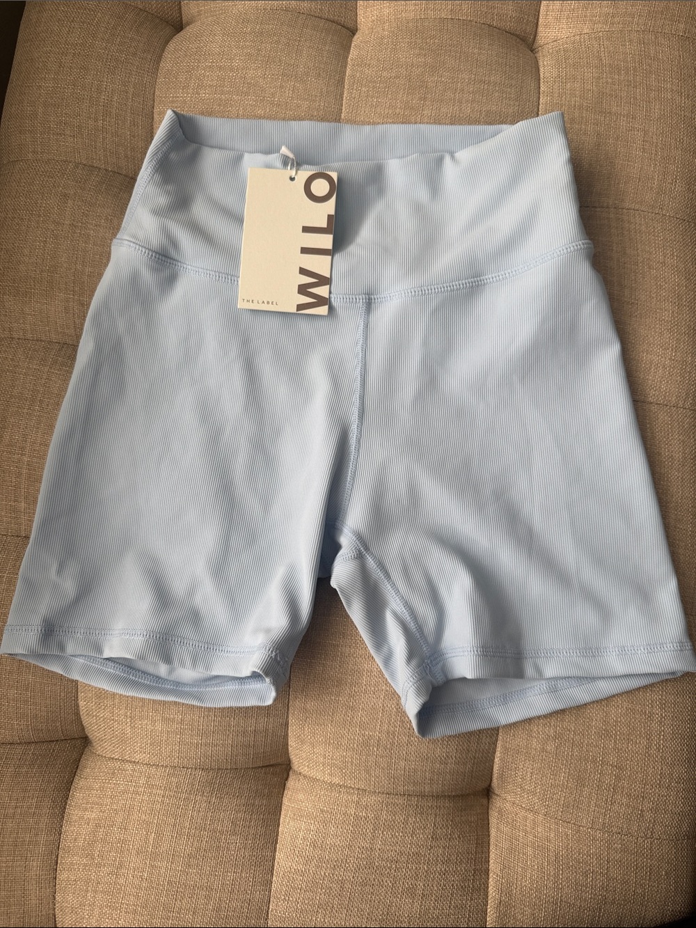 Willow Light Blue High-Rise Bike Shorts